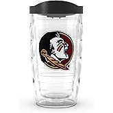 Tervis Florida State Seminoles - Primary Logo Made in USA Double Walled Insulated Tumbler Travel Cup Keeps Drinks Cold & Hot, 10oz Wavy, Classic