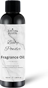 Essican Purelife Baby Powder Fragrance Oil 100ml for Candles Soaps
