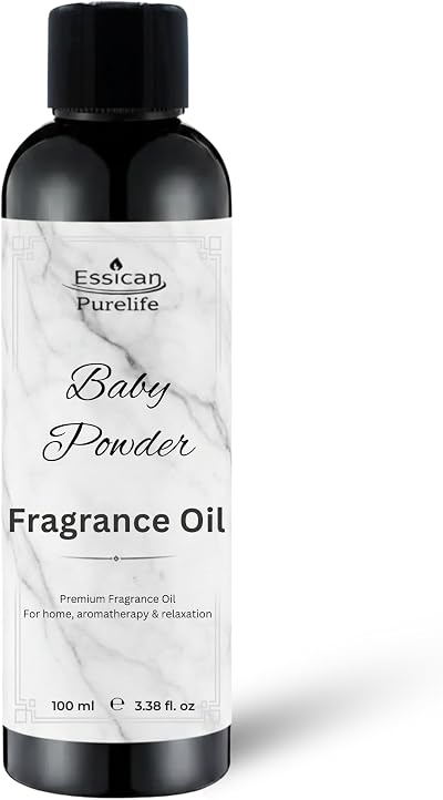 Essican Purelife Baby Powder Fragrance Oil 100ml for Candles Soaps