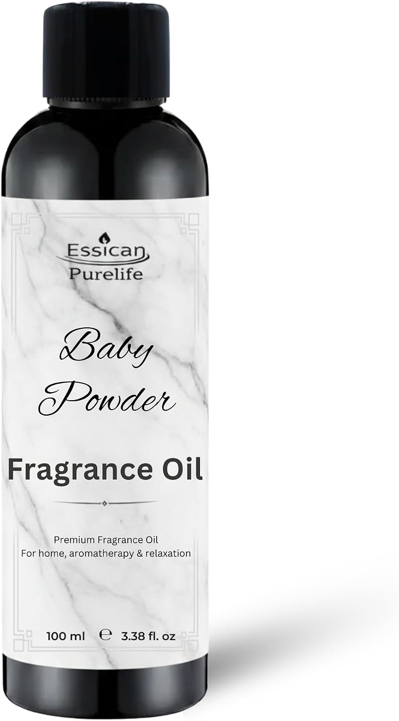 Essican Purelife Baby Powder Fragrance Oil 100ml for Candles Soaps