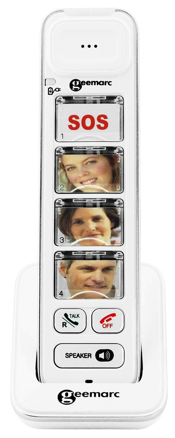 Geemarc Photodect 295 - Additional Handset for Geemarc Amplidect 295 Range with Customisable Photo Memories - Main Base Unit Required - Low to Medium Hearing Loss - Hearing Aid Compatible - UK Version