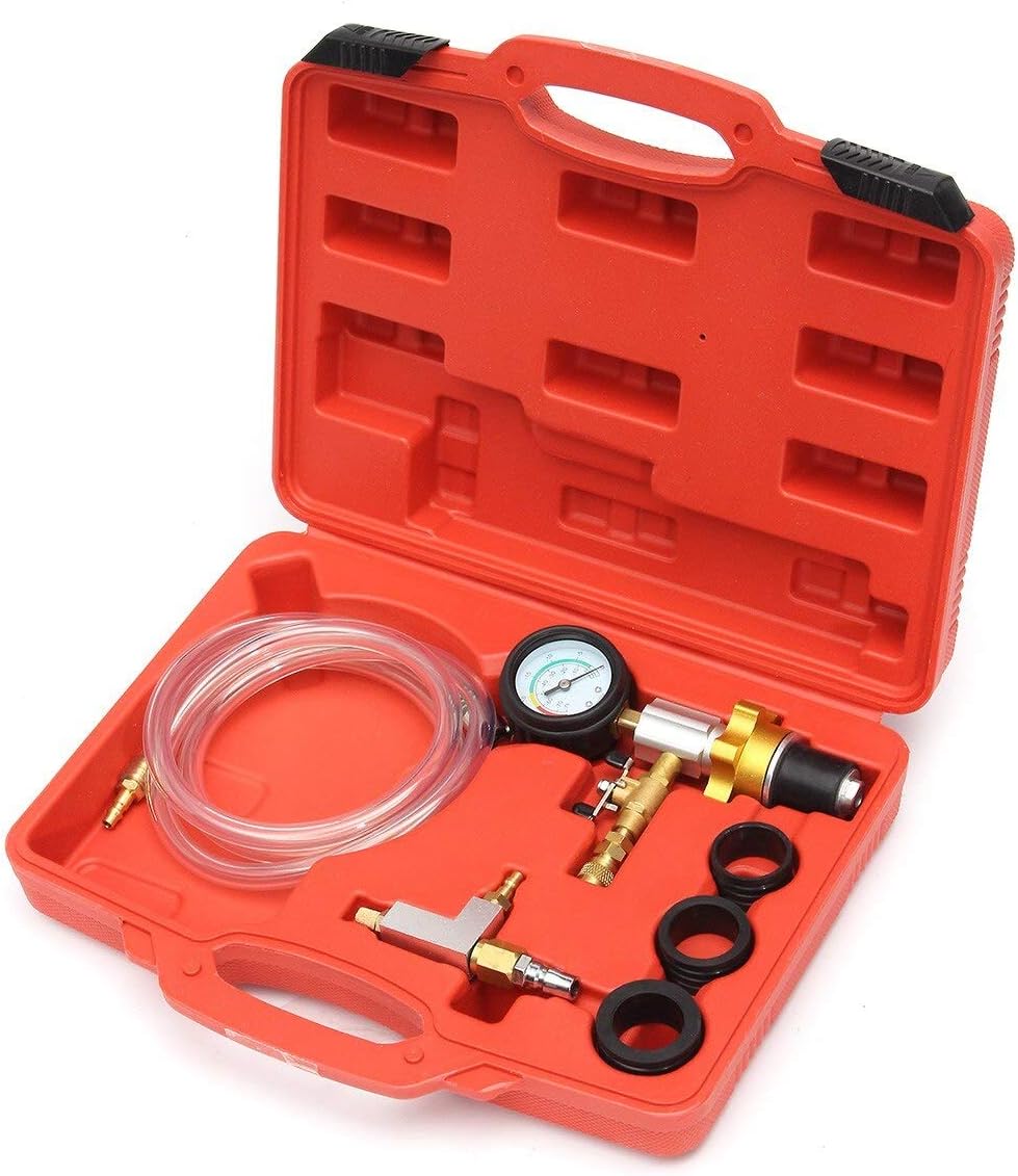 Engine Care Auto Car Radiator Coolant Vacuum Cooling System Refill & Purging Tool Gauge Kit