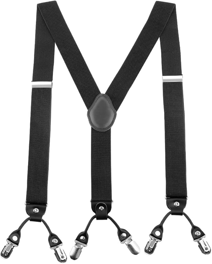 Mens Braces, Sinhery Durable Heavy Duty Y Style Elastic and Adjustable