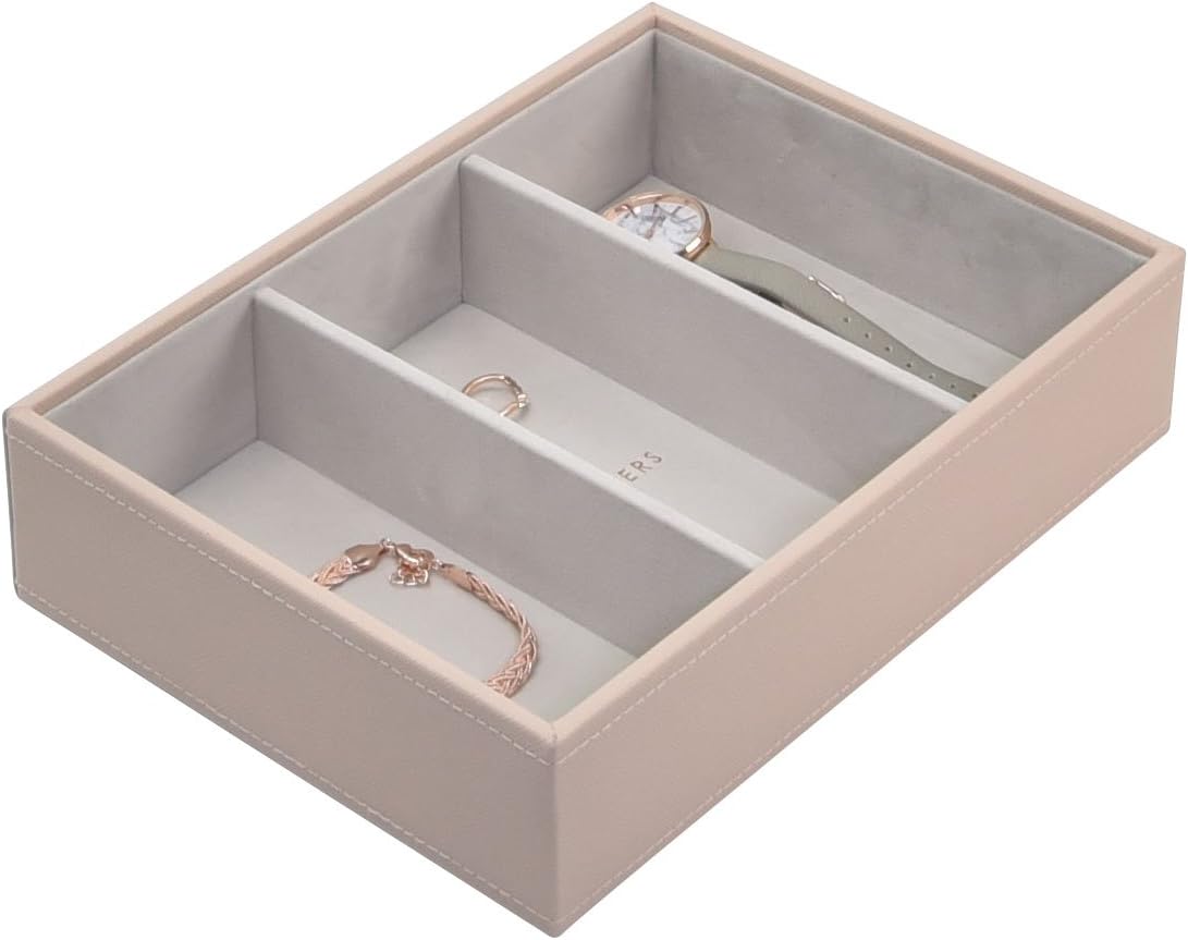 Stackers Blush Classic Medium Jewellery Box Watch/Accessories Layer, Blush Pink