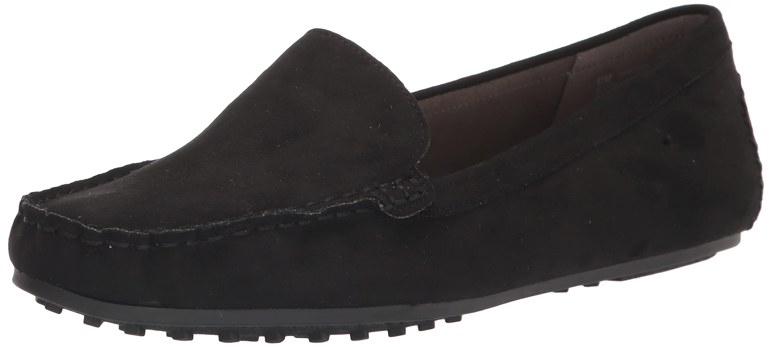 Aerosoles Women’s Driving Style Loafer, Black Faux Suede, 8