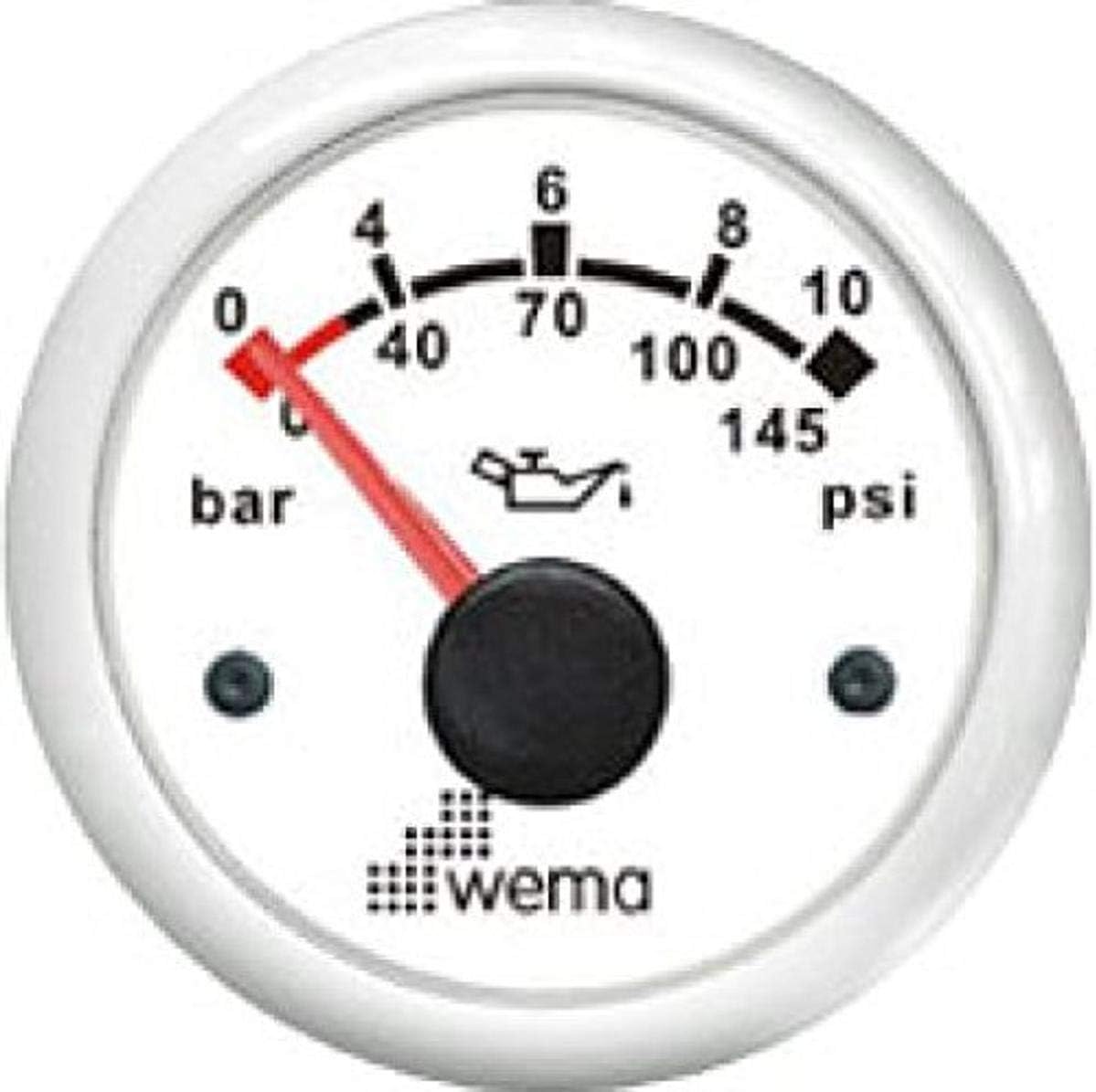 WEMA USA IPPR-WW 0-10 bar Oil Pressure Gauges