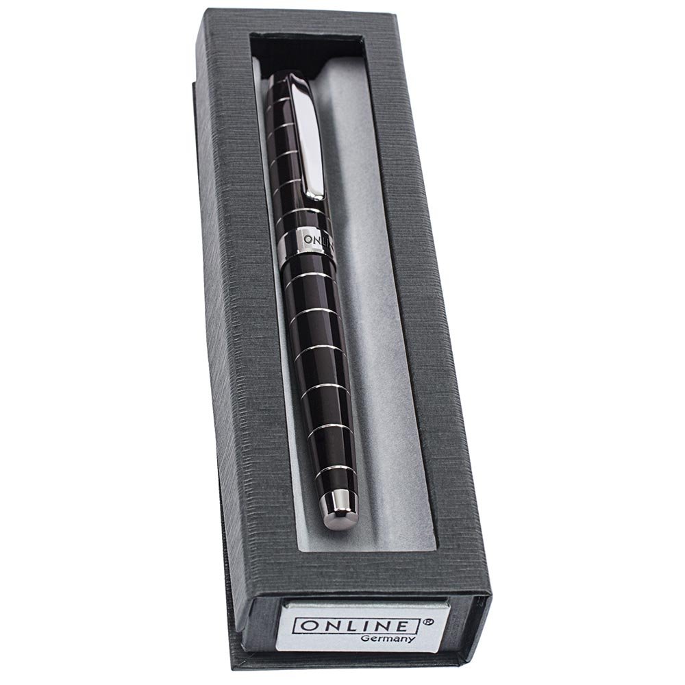 Fountain pen Lined Black, nib M