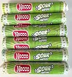 NECCO SOUR CANDY WAFERS 2.02 Ounces (Pack of 6)