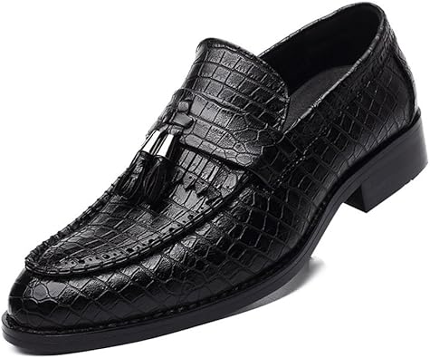 snake leather loafers