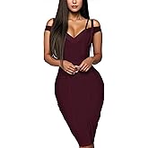 Hybrid & Company Womens Elegance Stretch Chic Bandage Dress