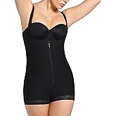 Leonisa Shapewear Bodysuit with Boyshort Bottom - Shapewear for Women Tummy Control