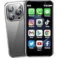 ExAchat Mini Phone,3.0 inch HD Touch Screen Android Phone,Unlocked Kids and Students Smartphone,Face Recognition,Quad Core Dual SIM Dual Standby,Best Gift for Kids,2GB+16GB-Black