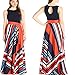 Roiii Vintage Women Summer Boho Floral Long Casual Party Plus Size Maxi Dress