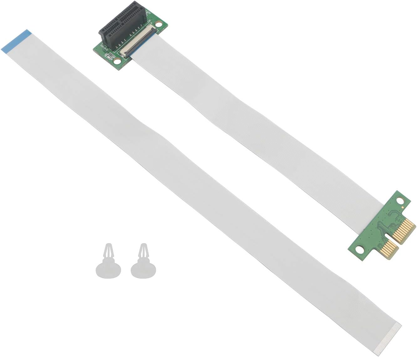 Pxyelec Flexible PCI Express 1x Riser Card Extender Cable for PC, Transparent