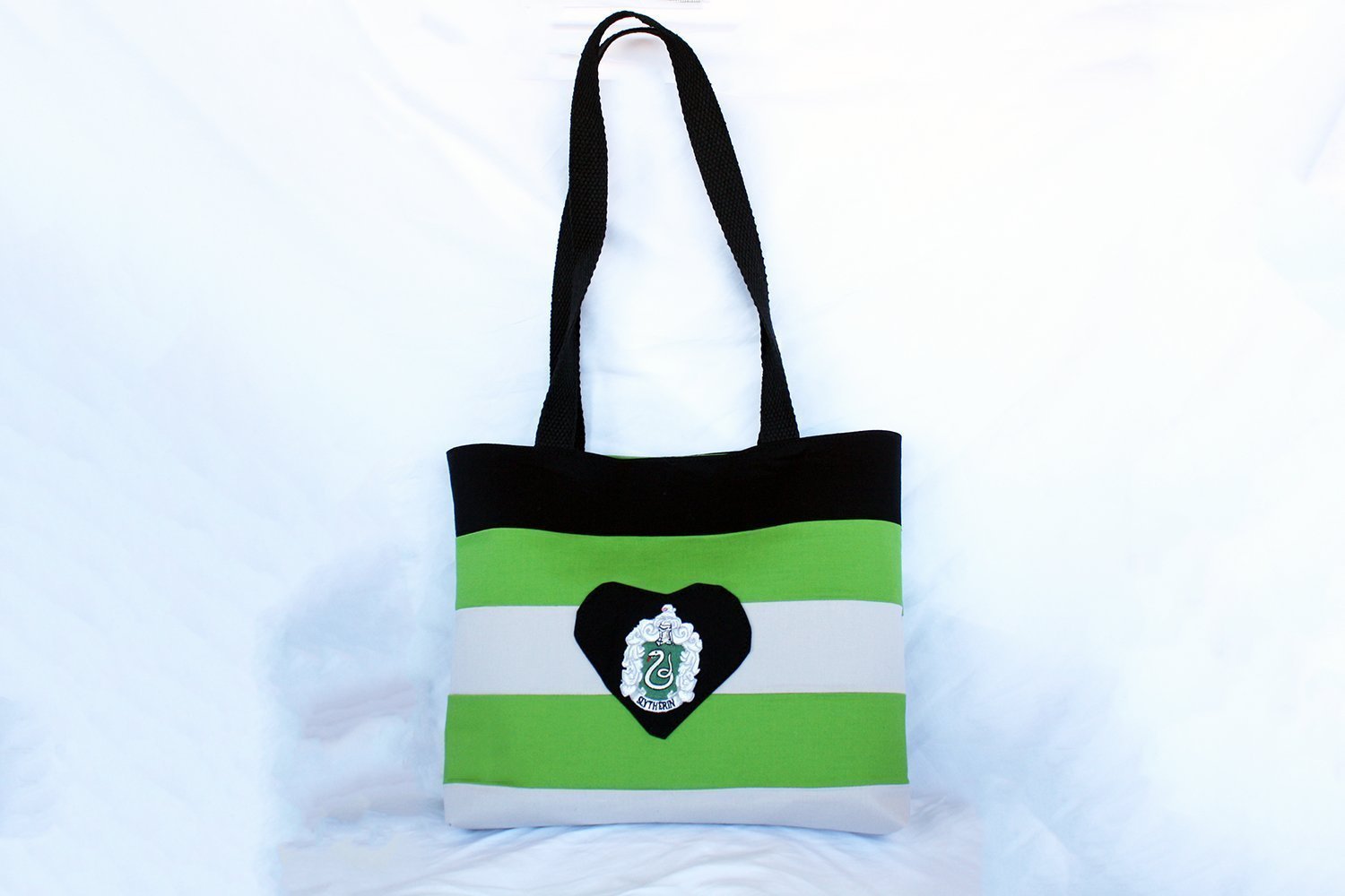 Slytherin Tote Bag Harry Potter Book Bag Handmade