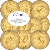 elann F05 Superwash Wool with Nylon Yarn | 10 Ball Bag | Lemon Chiffon
