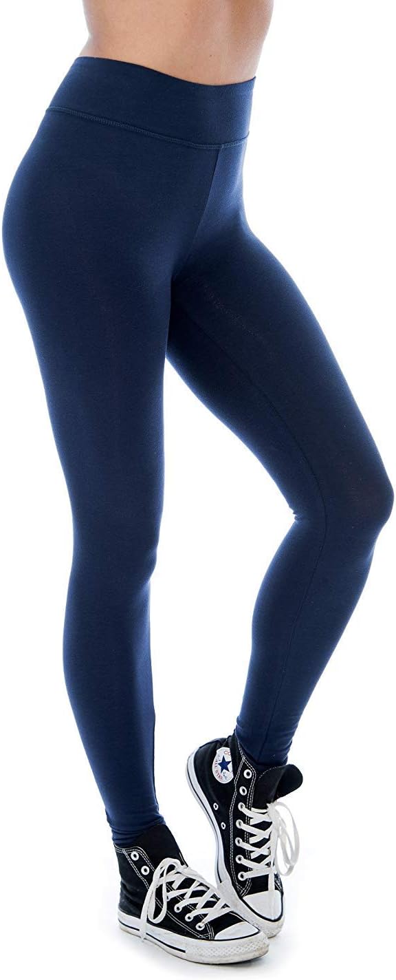 Women & Plus Soft Cotton Active Stretch Ankle Length Lightweight Leggings