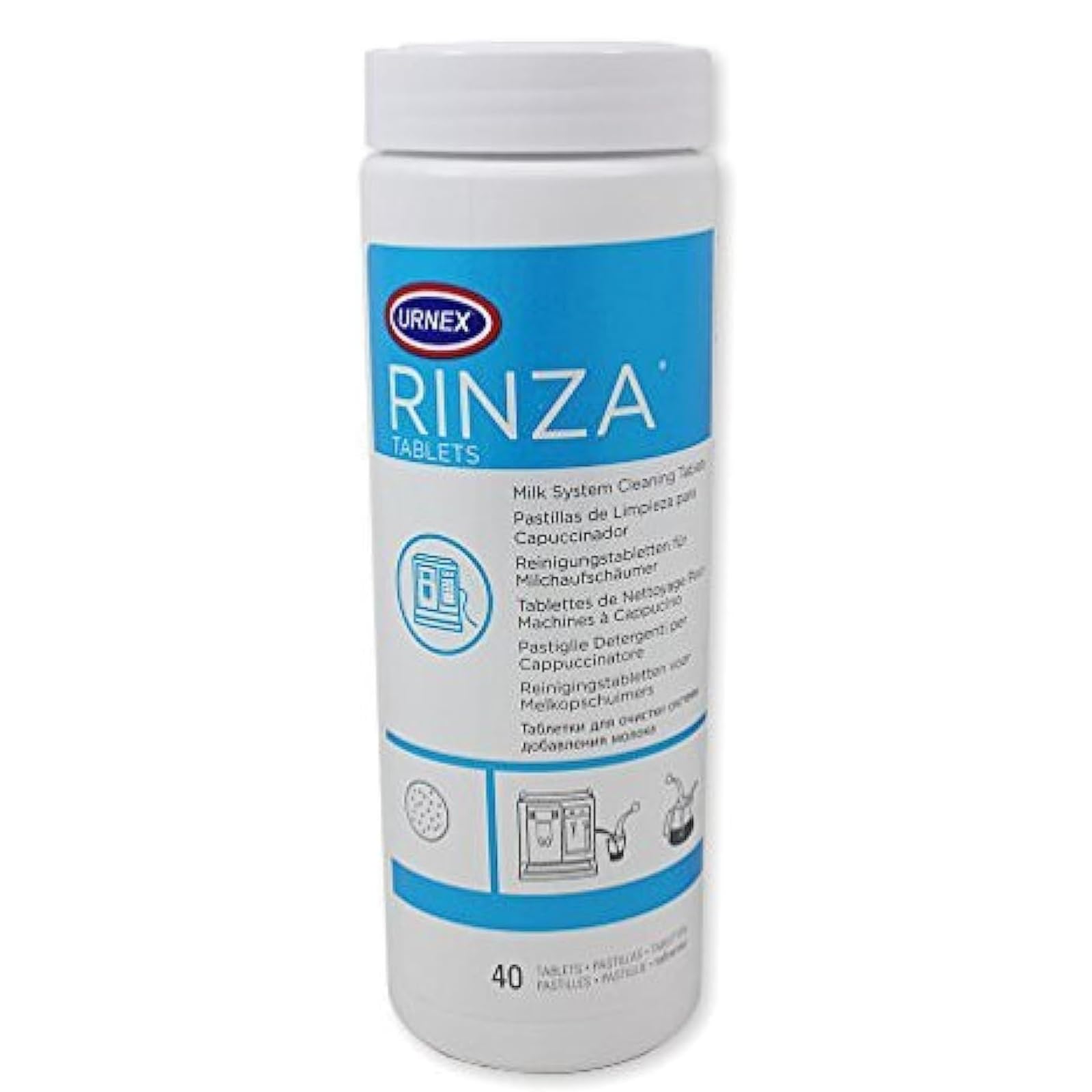 Urnex Rinza M90 Milk Frother Cleaner Tablets 10g (Pack of 40 Tablets)