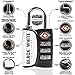 (2) TSA Lock 3 Digit Combination Travel Luggage Lock TSA Approved Locks (White/Black - Double Pack)