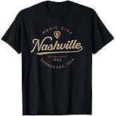 Nashville TN Tennessee Music City Guitar Country Music Nash T-Shirt