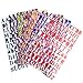 WXJ13 8 Colors Letter Stickers Self Adhesive Alphabet Stickers PU Material, Each Color One Sheets