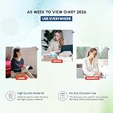 1ABOVE 2026 A5 Week-to-View Diary Casebound Hardback Blue 60gsm Paper view 6