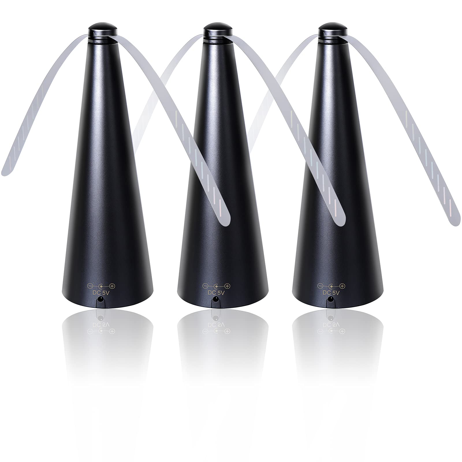 Haishell 3 Pcs Fly Repellent Fan for Tables,Portable Table Fly Fan Keep Flies and Bugs Away from Your Food