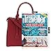 Hynes Victory Womens Classy Satchel Handbag (Red)