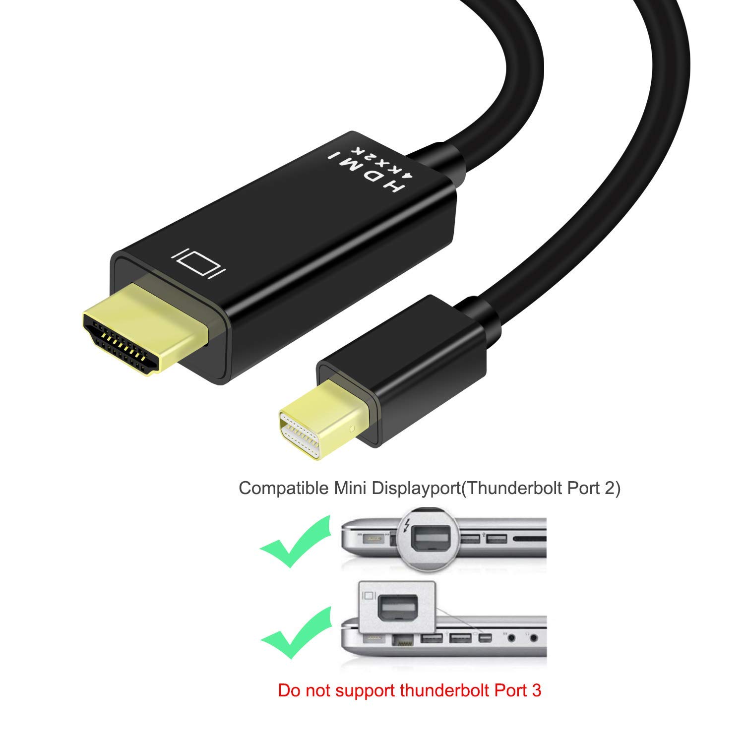 Microsoft Surface Pro 3 4 5 Mac Mini Lemorele Mini Displayport To Hdmi Adapter 4k Uhd Mini Dp To Hdmi Cable 2m 6 6ft Thunderbolt 2 To Hdmi Audio Video Converter 1 2 Version Compatible Macbook Air Thunderbolt