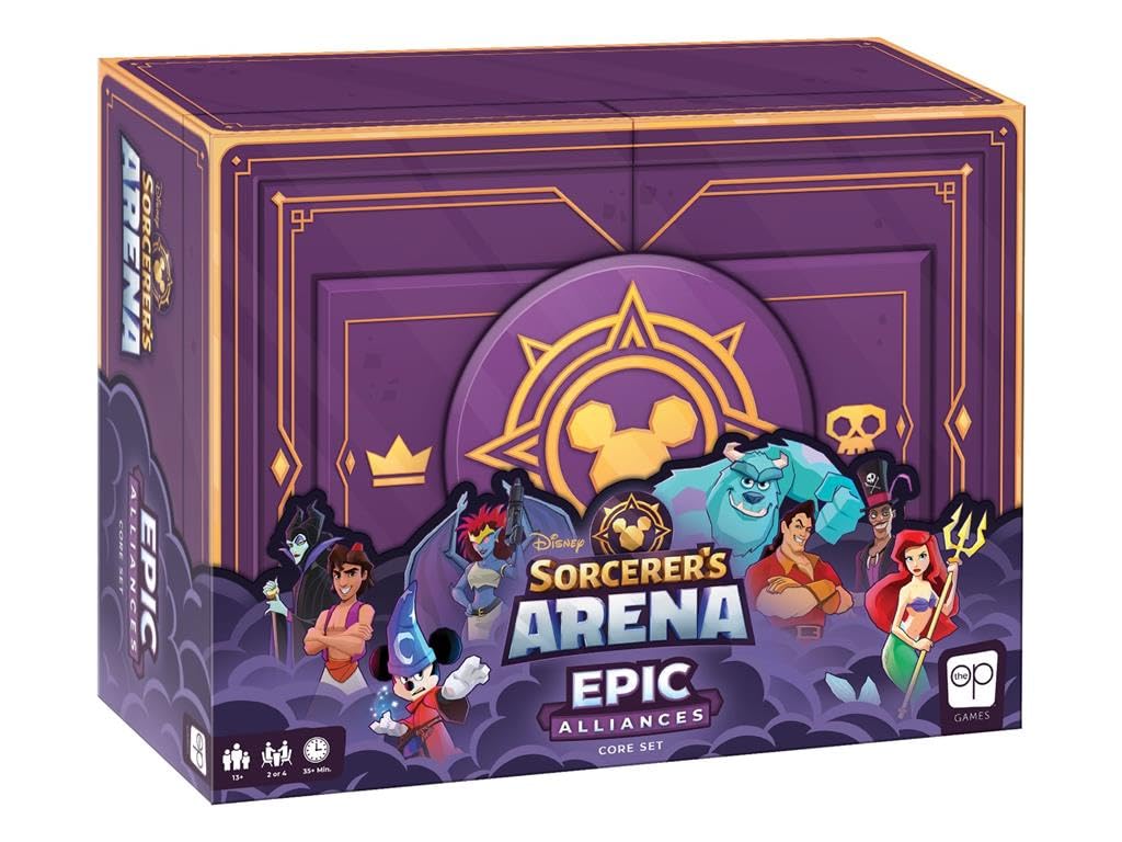 USAopoly | Disney’s Sorcerers Arena: Epic Alliances (Core Set) | Board Game | Ages 13 Plus | 2-4 Players | 35 Plus Minutes Playing Time, Multicolor