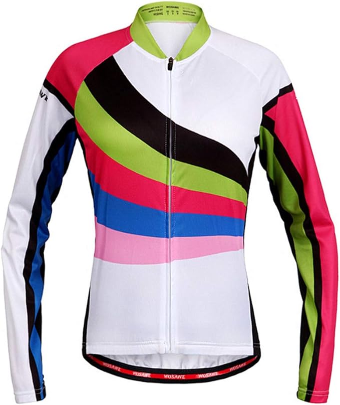 ZLYJ Women's Cycling Jacket Long Sleeve Bike Jersey Biking Coat Bicycle