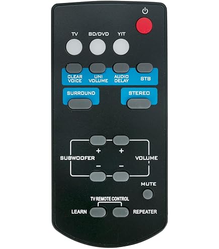 thumbnail image 2 of Replacement Remote Control For Yamaha Sound Bars (ATS-1080, YAS-108, ATS1080, YAS108) – Model VAF7640 2 of 5