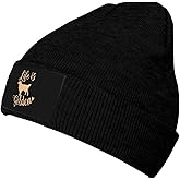 Life is Golden Retriever Dog Beanie for Men Women Beanie Hats Warm Winter Knit Caps Soft Ski Hat