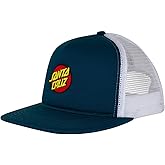 SANTA CRUZ Cruz Embroidered Mesh Trucker Structured Hat Harbor Blue/Wht OS Unisex