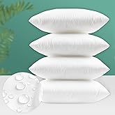 Codi 18x18 Outdoor Pillow Inserts Set of 4, Premium Throw Pillows Waterproof for Patio Furniture