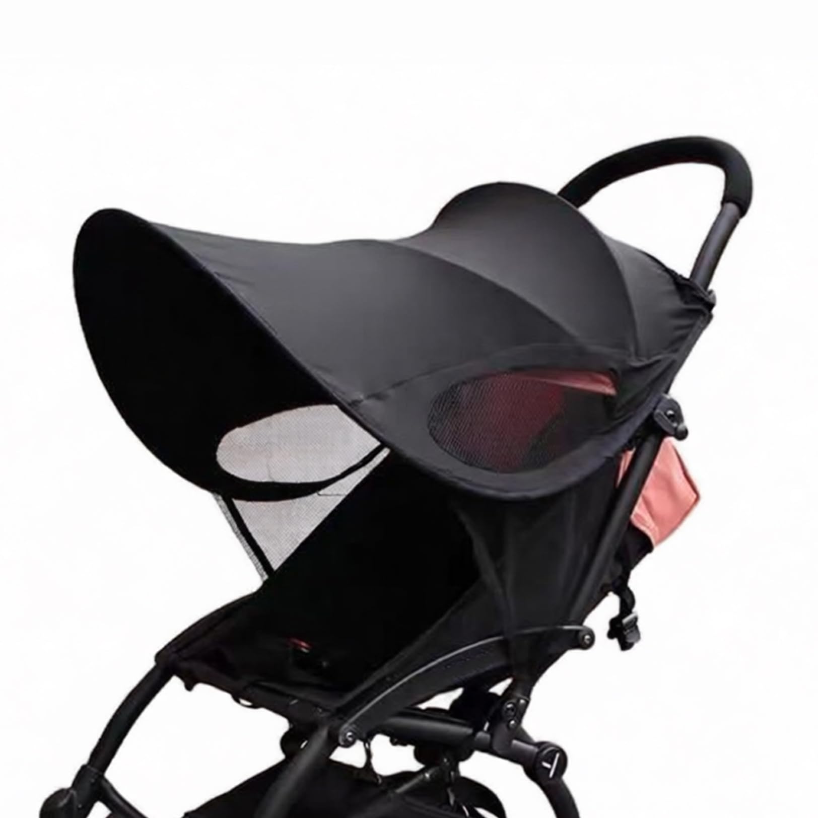 Pram Sun Shade Cover Baby Stroller Sunshade Awning Universal Sun Shield Canopy for Stroller Baby Buggy Pushchair Pram Sun Parasol Sun UV Protection Cover Foldable Removable