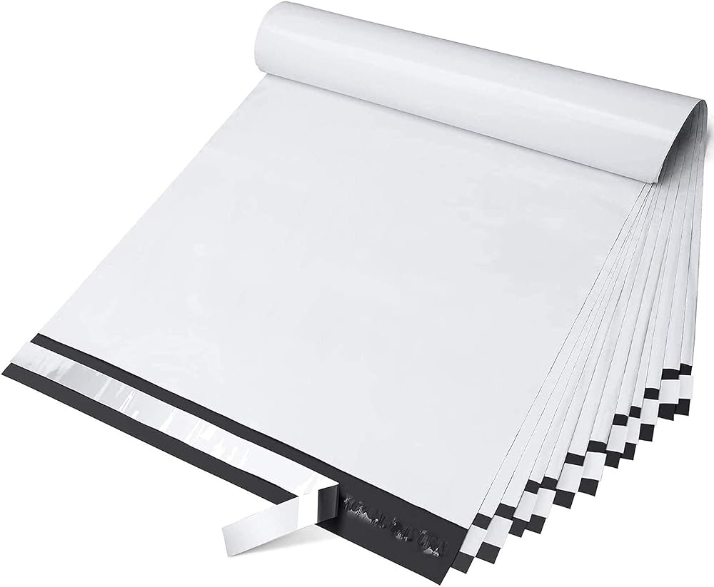Switory White Poly Mailers 100pc 14.5x19 in Waterproof Shipping Bags