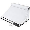Fuxury Large Poly Mailers 14.5x19'' 200Pc, Waterproof Shipping Bags for Clothing, Strong Adhesive Mailers Poly Bags for Small Business Suppliers, Durable Shipping Envelopes Mailing Bags White