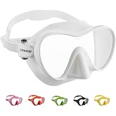 Cressi F1 Snorkel Mask, Scuba Mask, Frameless, for Adults, Folds Flat | Diving Mask, Swim Mask, Scuba Diving Gear, Tempered Glass Lens, Soft Nose Pocket, Quick-Adjust Buckles, Fall Shore Trips