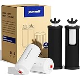 Purewell 8-Stage PF-3&amp;FL-2 Purification Elements Set, Replacement Filters for ProOne&reg; and Berlkey&reg; Filters, ProOne&reg; Big+ or Berlkey&reg; Big+ Water Filter System and Purewell System (4 Pack, K Series)