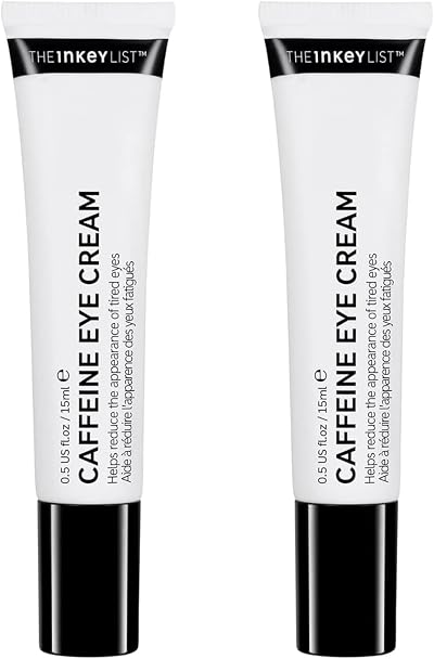 The INKEY List Caffeine Eye Cream 15ml Pack of 2 Fragrance Free Vegan