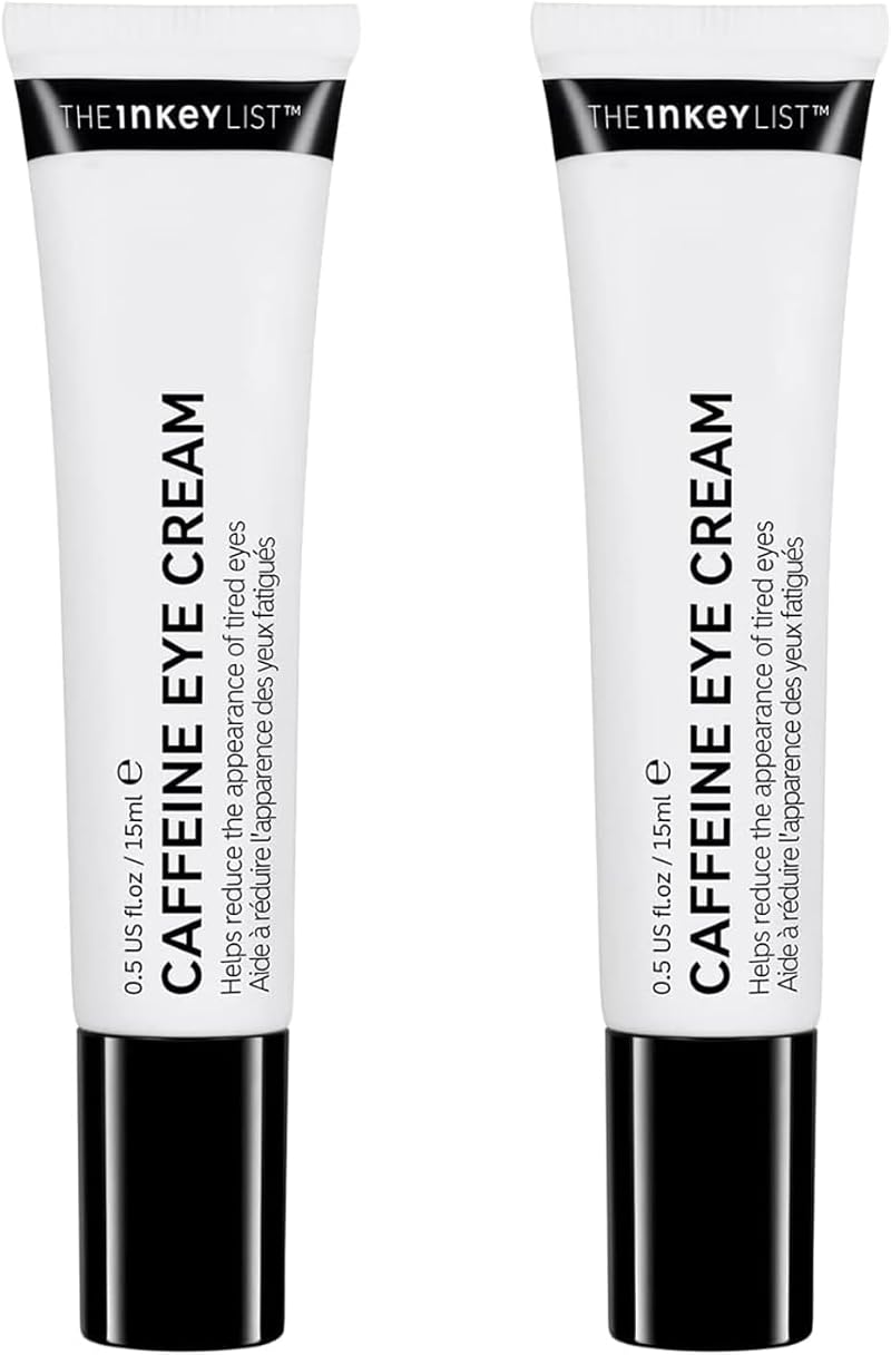 The INKEY List Caffeine Eye Cream 15ml Pack of 2 Fragrance Free Vegan