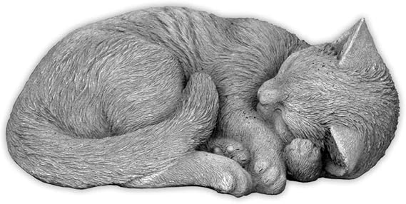 Gartendekoparadies De Figure De Pierre Massive Chat Decoration De Piece Decoration De Jardin En Pierre Reconstituee Resistant Au Gel Amazon Fr Jardin