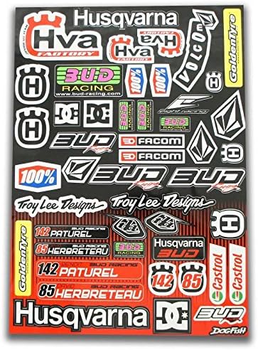 Self-Adhesive Sheet, Bud Racing Dirt Bike/Pit Bike/Mini Moto