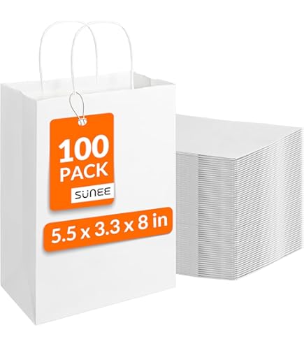 Skyygemm Christmas Gift Bags Bulk Set - 60 Holiday Bags With Tissue Paper & Handles