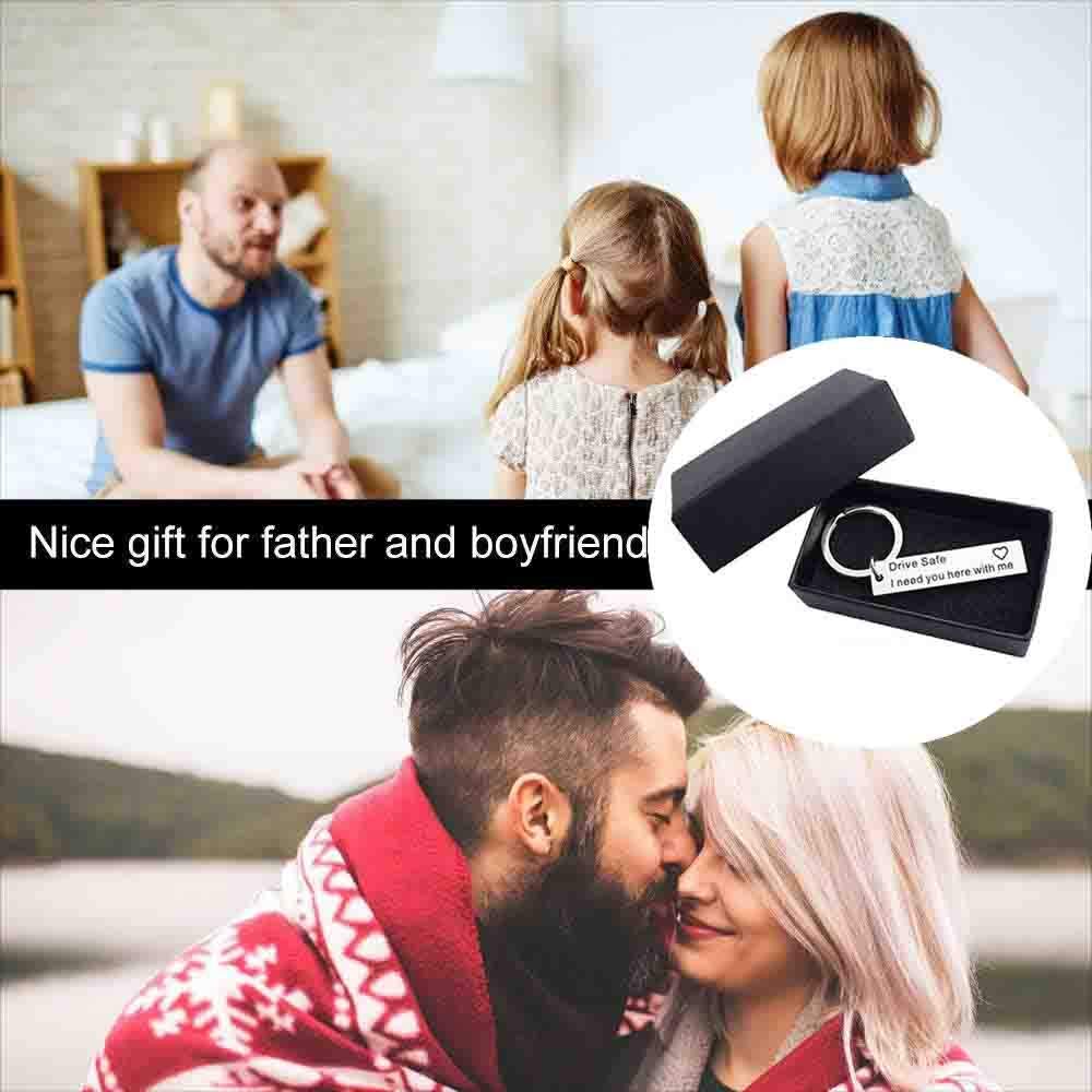 Runalp Drive Safe Keychain, I Need You here with me, Style 1