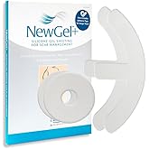 NewGel Advanced Silicone Professional Scar Sheets by MyNewGel, Sheeting Set, Ultra-thick for breast reconstruction surgery "anchor" scars, 2 breast anchors and 2 areola circles (4-Count) - CLEAR