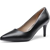 DREAM PAIRS Women's High Stiletto Heels Closed Pointed Toe Dress Pumps Shoes for Wedding Work Office Business, 3 Inches