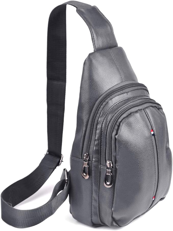 Westend Crossbody Sling Bag Backpack with Adjustable Strap (Charcoal