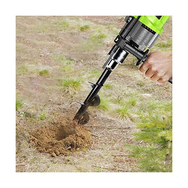 Spiralbohrer für den Garten, Gartenbohrer Erdbohrer, Garten Erdbohrer, Sechskantantrieb, Elektrisch Schnurlos Handbohrer… – Bild 6